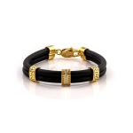 Greek Key Bracelet with Zircon - 925 Sterling Silver