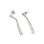 Greca Dangle Earrings - 925 Sterling Silver