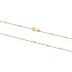 Satellite Chain 50 cm - 925 Sterling Silver and Gold Plated