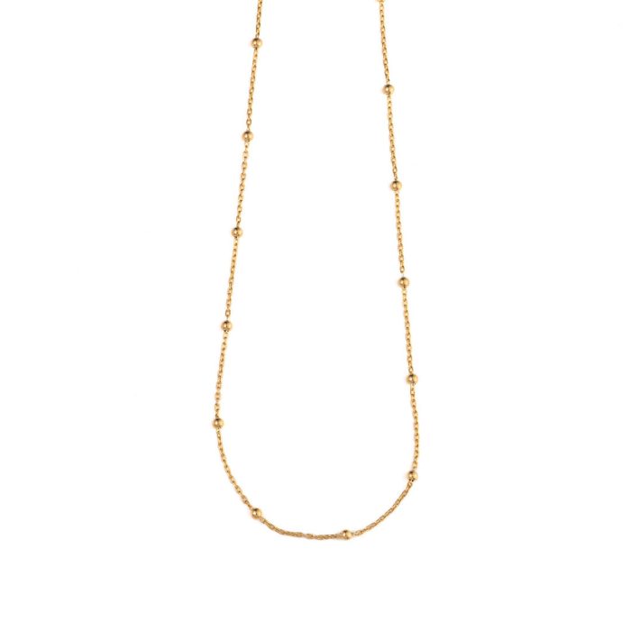 Satellite Chain 50 cm - 925 Sterling Silver and Gold Plated - Image 2