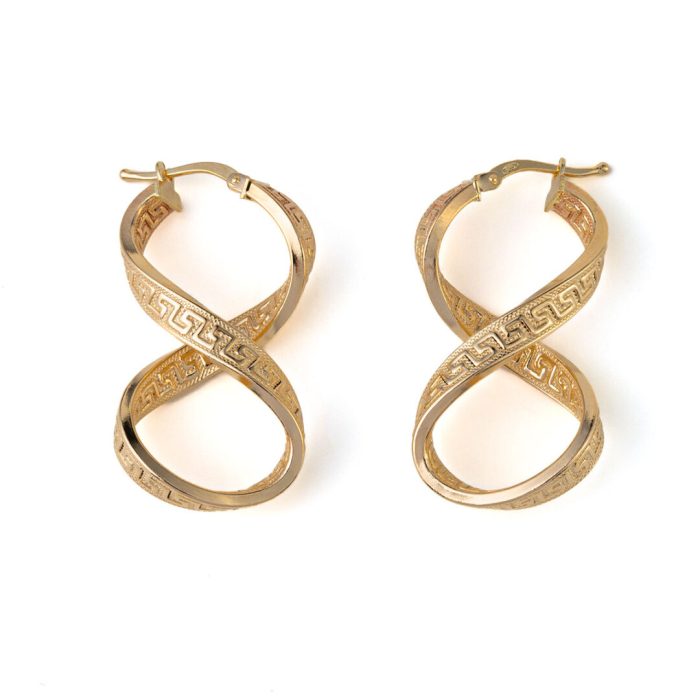 Meander Earrings - 14K Gold - Image 1