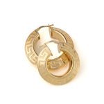 Meander Earrings - Sterling Silver and Gold Plated - Image 3