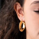 Meander Earrings - Sterling Silver and Gold Plated - Image 2