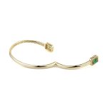 Green Cubic Zirconia Adjustable Bracelet - Image 3