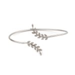 Olive Bangle Bracelet with Lapis – 925 Sterling Silver - Image 4