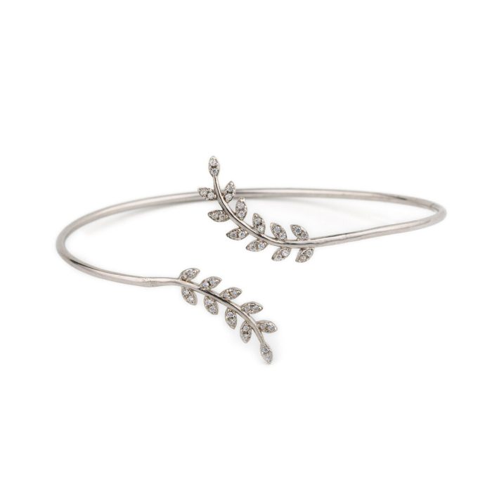 Olive Bangle Bracelet with Lapis – 925 Sterling Silver - Image 4