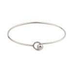 Minimal Circle Bangle Bracelet – 925 Sterling Silver and Gold Plated - Image 6
