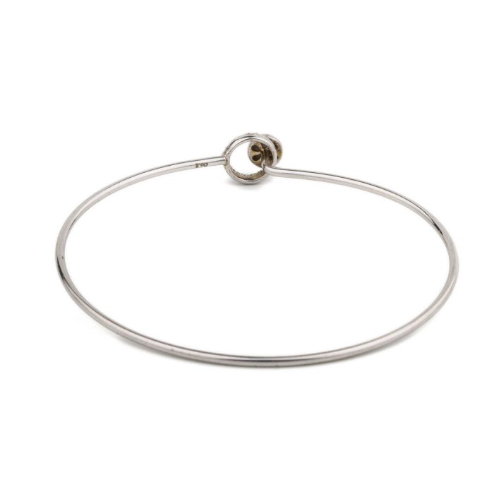 Minimal Circle Bangle Bracelet – 925 Sterling Silver and Gold Plated - Image 7