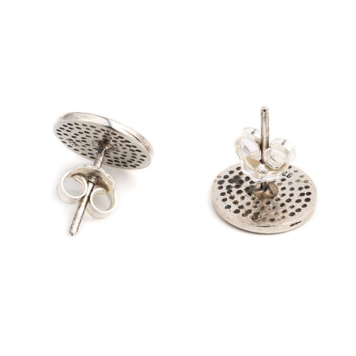 Minoan Phaistos Disc - Sterling Silver Stud Earrings - Image 3