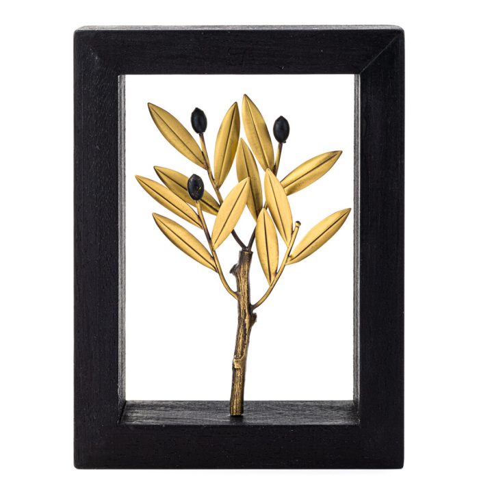 Bronze Olive Tree - Wood Art Frame 15X20cm - Image 1