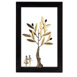 The couple - Bronze Wood art frame - Image 3