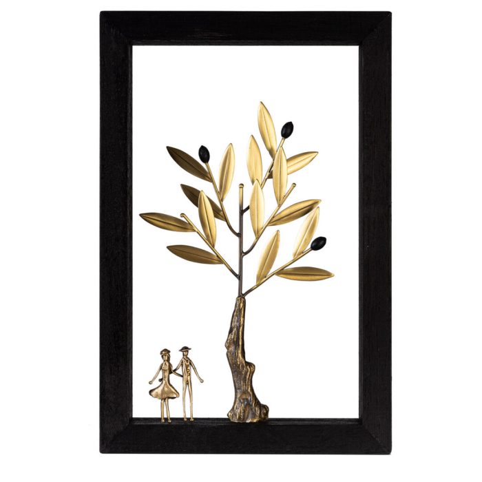 The couple - Bronze Wood art frame - Image 3