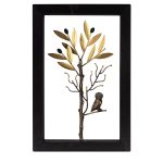 Wisdom Owl at Olive Branch - Wood Art Frame