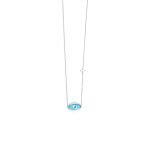 9K White Gold Necklace Evil eye with Cross - Image 3