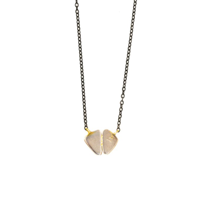 Rose Quartz AquaMarine Necklace - 18K Gold and 925 Sterling Silver - Image 4
