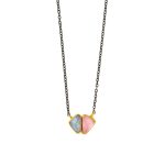 Rose Quartz AquaMarine Necklace - 18K Gold and 925 Sterling Silver - Image 3