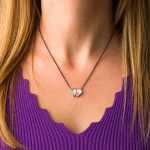 Rose Quartz AquaMarine Necklace - 18K Gold and 925 Sterling Silver - Image 2
