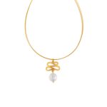 Gold Plated Sterling Silver Pearl Necklace