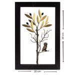 Wisdom Owl at Olive Branch - Wood Art Frame - Image 3
