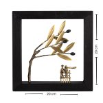 Bronze Sculpture The couple - Wood Frame - Image 3
