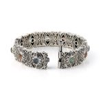 Byzantine Link Bracelet with Gemstones – Sterling Silver Yianni Jewelry - Image 2