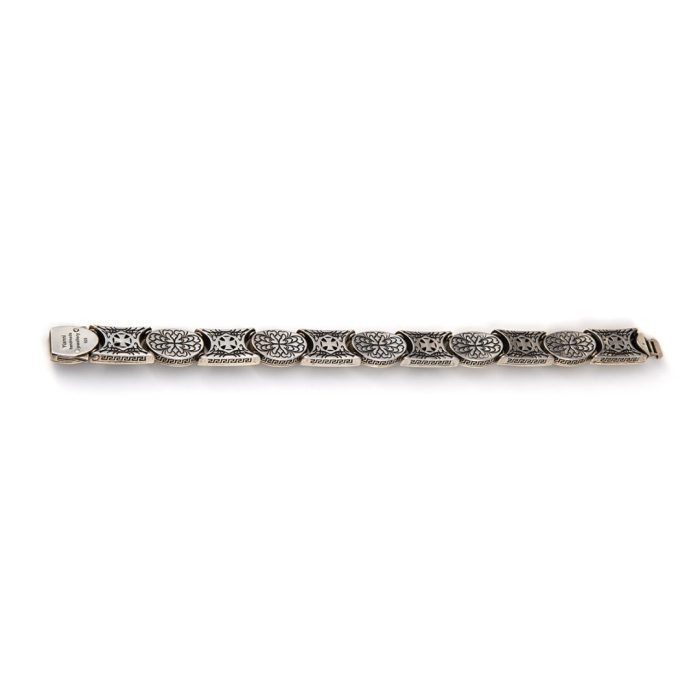 Byzantine Multi Stone Link Bracelet – Sterling Silver Yianni Jewelry - Image 6