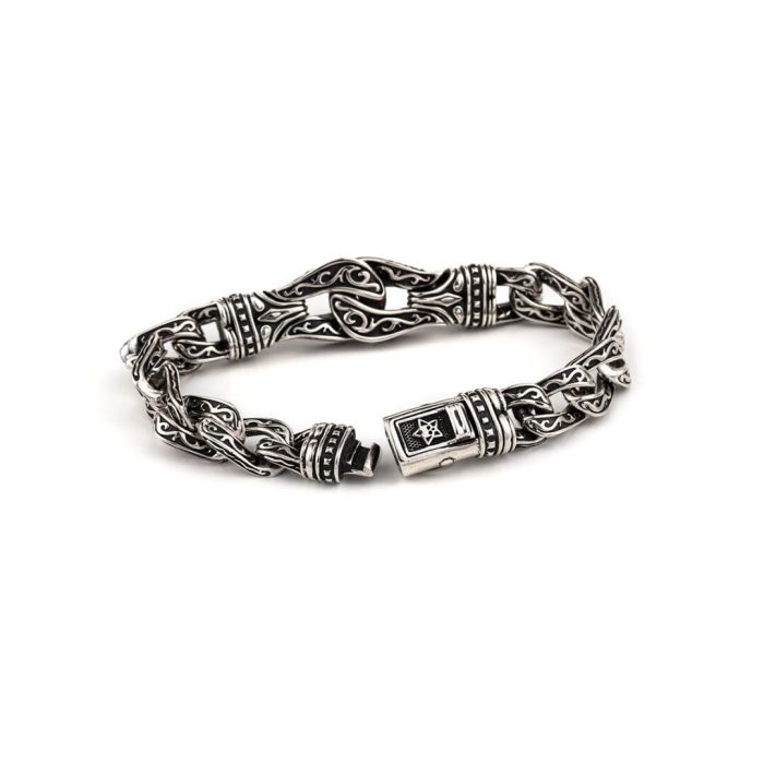 Hercules Knot Link Bracelet  – Sterling Silver Yianni Jewelry - Image 3