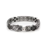 Byzantine Bangle Bracelet – Sterling Silver Yianni Jewelry - Image 3