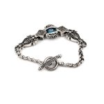 Evil Eye Chain Bracelet Sterling Silver - Yianni Jewelry - Image 2