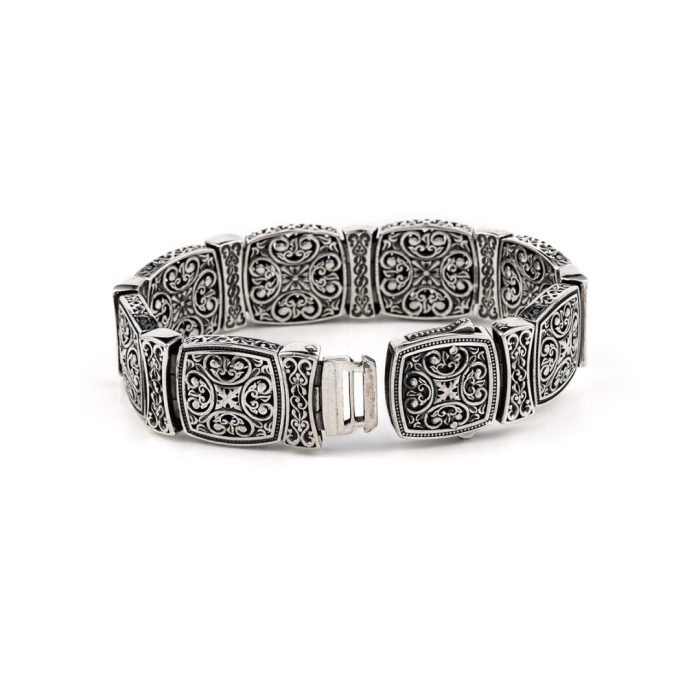 Crosses Bracelet – Sterling Silver Yianni Jewelry - Image 3