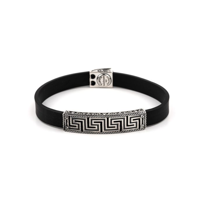 Greek Key Bracelet – Sterling Silver Yianni Jewelry - Image 1