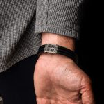 Ivy Cross Leather Bracelet – Sterling Silver Yianni Jewelry - Image 2
