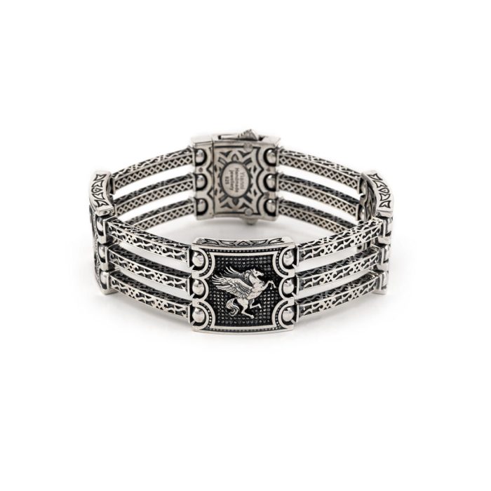 Pegasus Triple Bracelet – Sterling Silver Yianni Jewelry - Image 1
