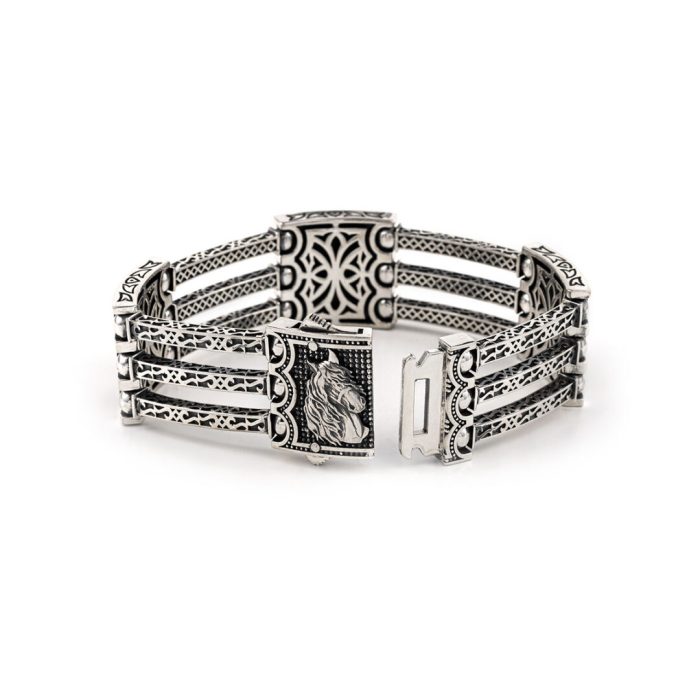 Pegasus Triple Bracelet – Sterling Silver Yianni Jewelry - Image 2