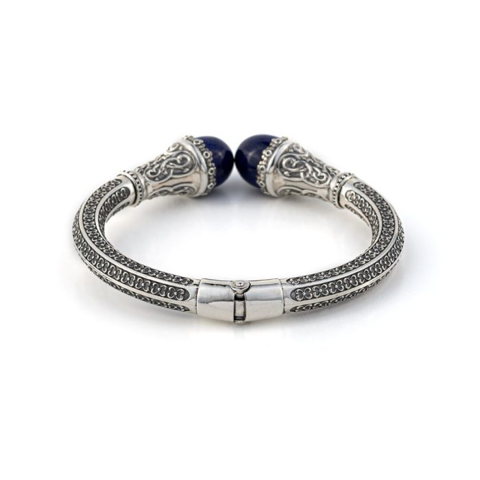 Lapis Lazuli Bracelet – Sterling Silver Yianni Jewelry - Image 3