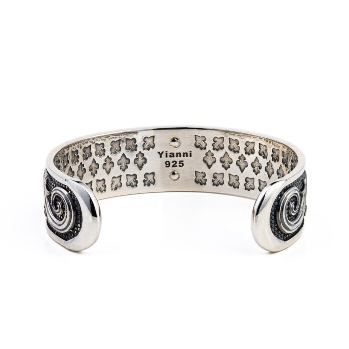 Medusa Bracelet Handmade Cuff Silver 925 - Image 3