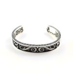 Byzantine Cuff Bracelet – 925 Sterling Silver Yianni Jewelry - Image 3