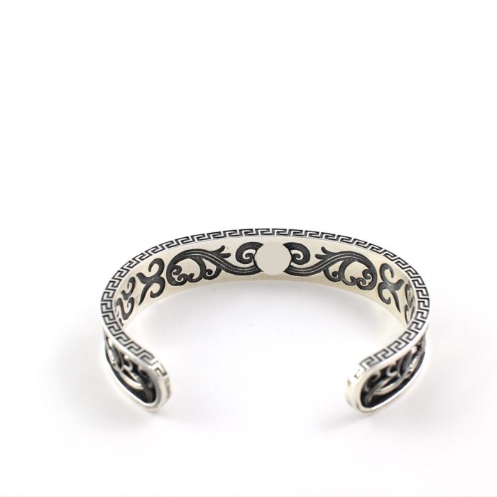 Byzantine Cuff Bracelet – 925 Sterling Silver Yianni Jewelry - Image 5