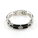 Byzantine Cross Leather Bracelet – Sterling Silver Yianni Jewelry - Image 4
