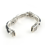 Byzantine Cross Leather Bracelet – Sterling Silver Yianni Jewelry - Image 5