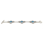 Byzantine Evil Eye Bracelet – Sterling Silver Yianni Jewelry - Image 2