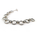 Byzantine Motif Link Bracelet – Sterling Silver Yianni Jewelry - Image 2