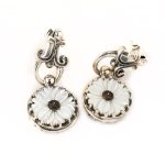 Mother of Pearl Silver Earrings - Yianni Jewelry - Image 3