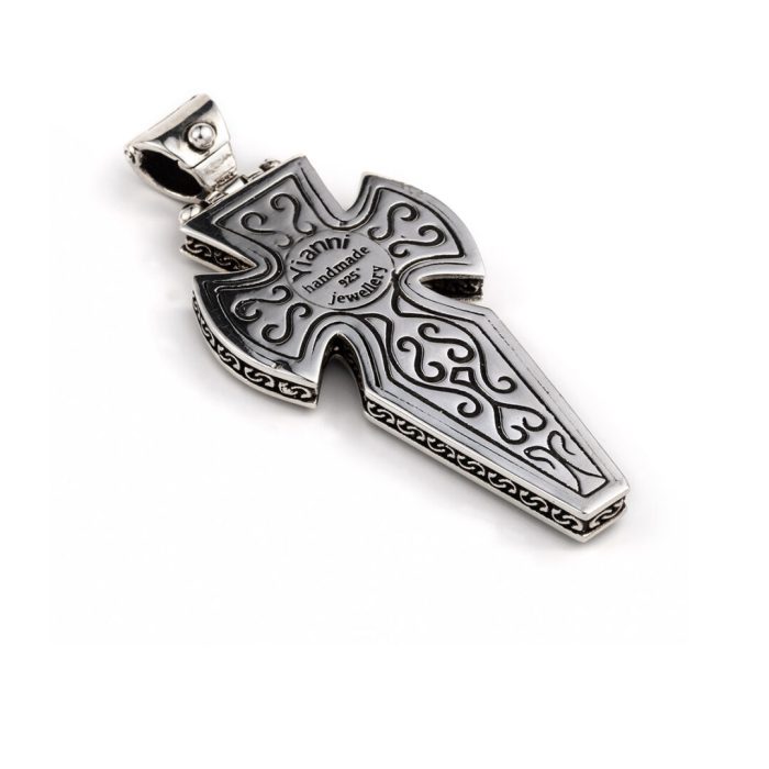 Byzantine Cross Pendant Odin Sterling Silver – Yianni Jewelry - Image 2