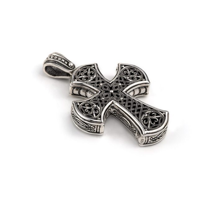 Cross Pendant Michael Sterling Silver – Yianni Jewelry - Image 1