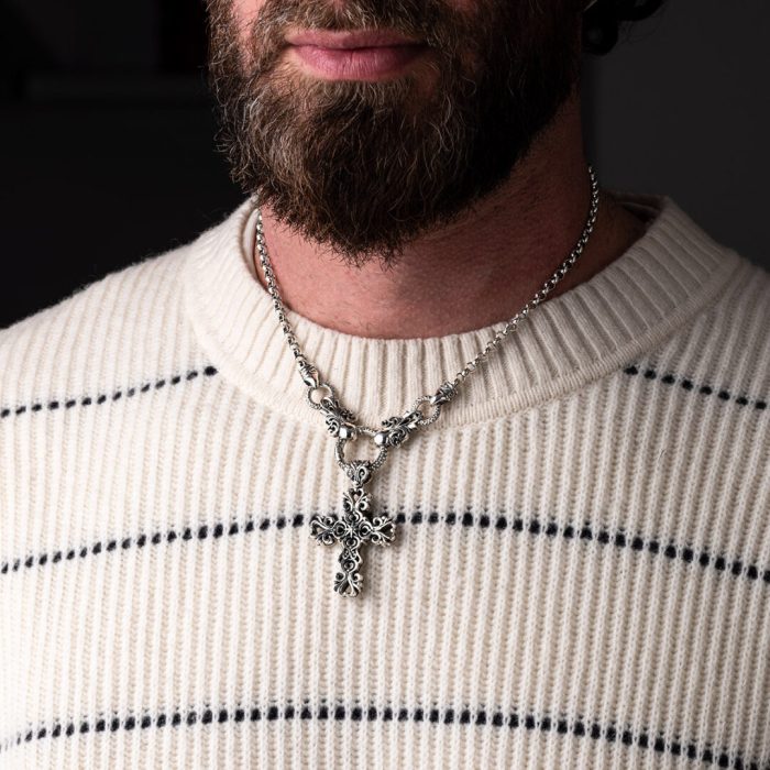 Cross Pendant Odin - 925 Sterling Silver - Image 2