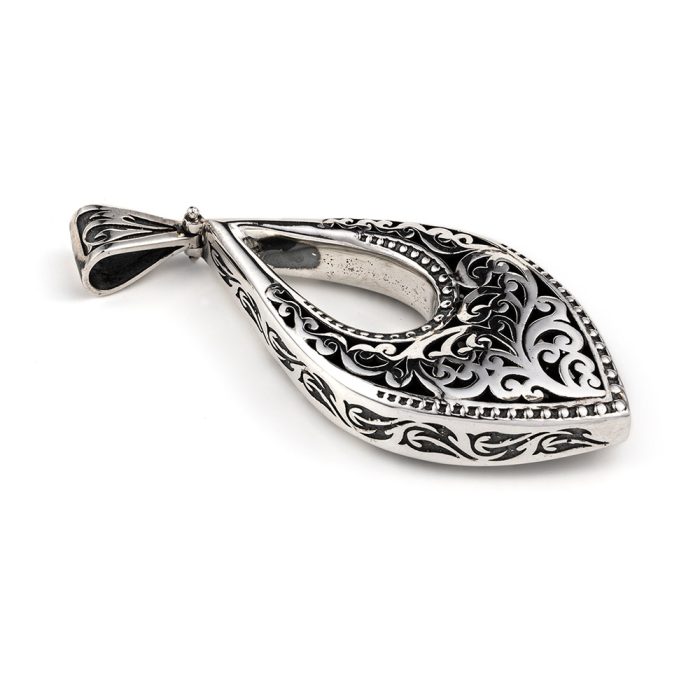 Βυζαντινό Μενταγιόν Σταγόνα Ασήμι 925 - Yianni Jewelry - Image 1