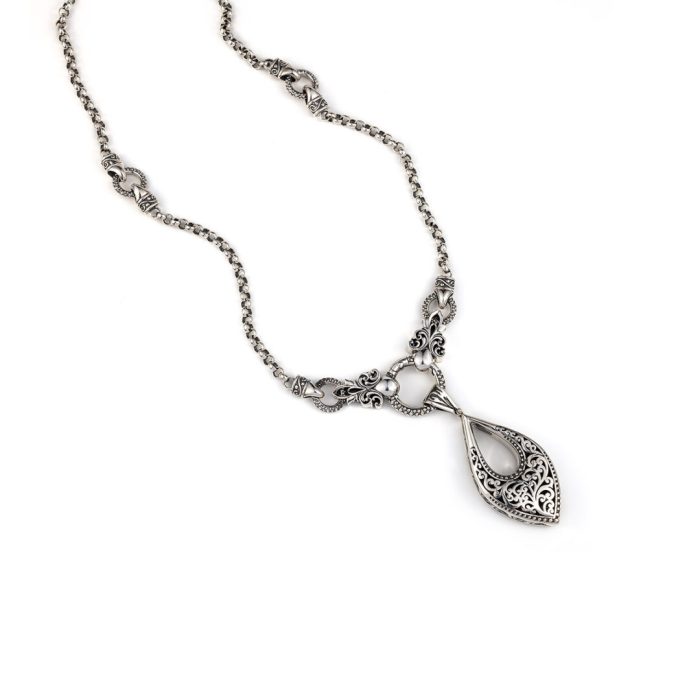 Βυζαντινό Μενταγιόν Σταγόνα Ασήμι 925 - Yianni Jewelry - Image 2