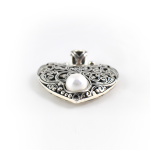 Sterling Silver Heart Pearl Pendant - Yianni Jewelry - Image 3