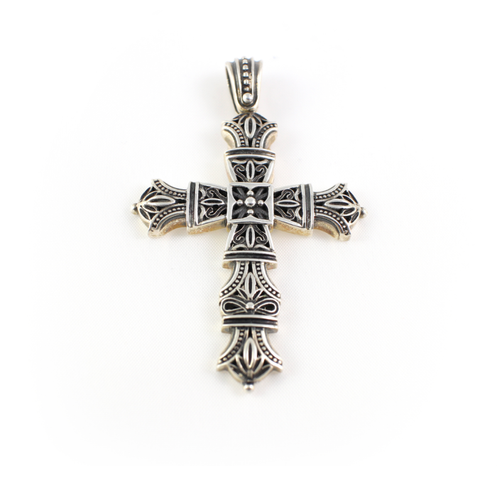 Byzantine Silver Cross - Yianni Jewelry - Image 1